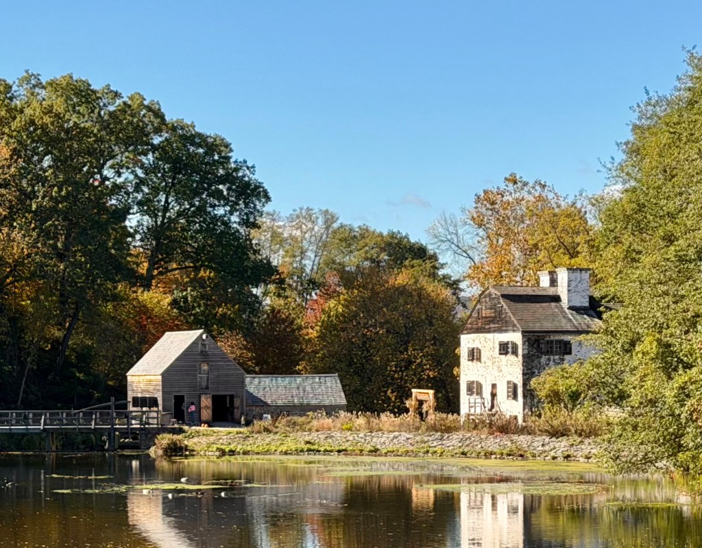 The Dutch colonial Philipsburg Manor in Sleepy Hollow, NY on the Pocantico River.